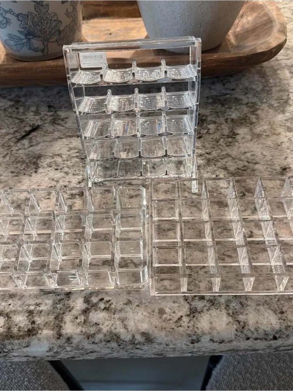 Set of 3 Clear Acrylic lipstick organizers